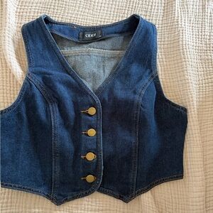 Cider denim vest